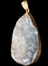 Quartz geode pendant 25-44mm 14g in sunlight - Rocks and Things Store