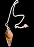 Egg Yolk Agate Glass pendulum 30mm 8g in sunlight - Rocks and Things Store
