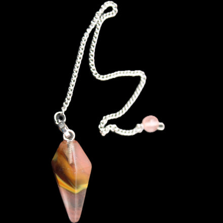 Egg Yolk Agate Glass pendulum 30mm 8g in sunlight - Rocks and Things Store