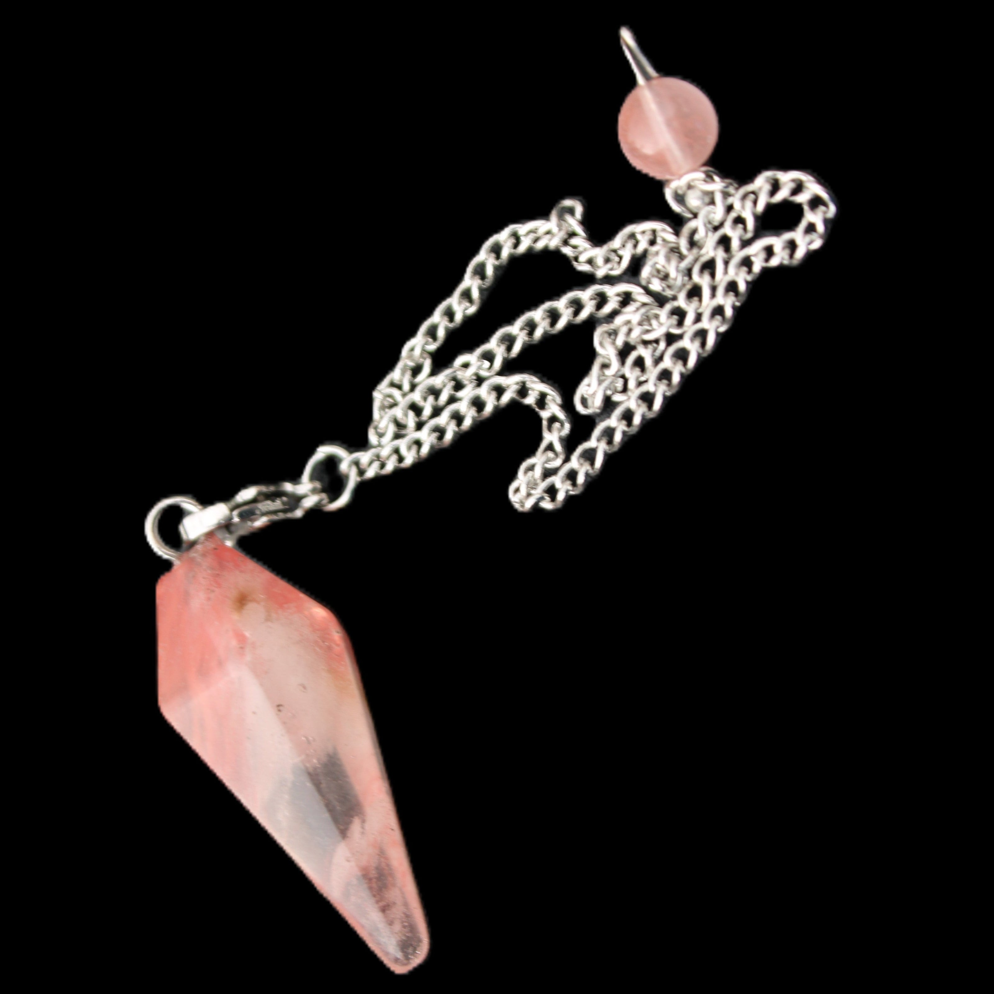 Smelted Glass pendulum 32mm 8g in sunlight - Rocks and Things Store