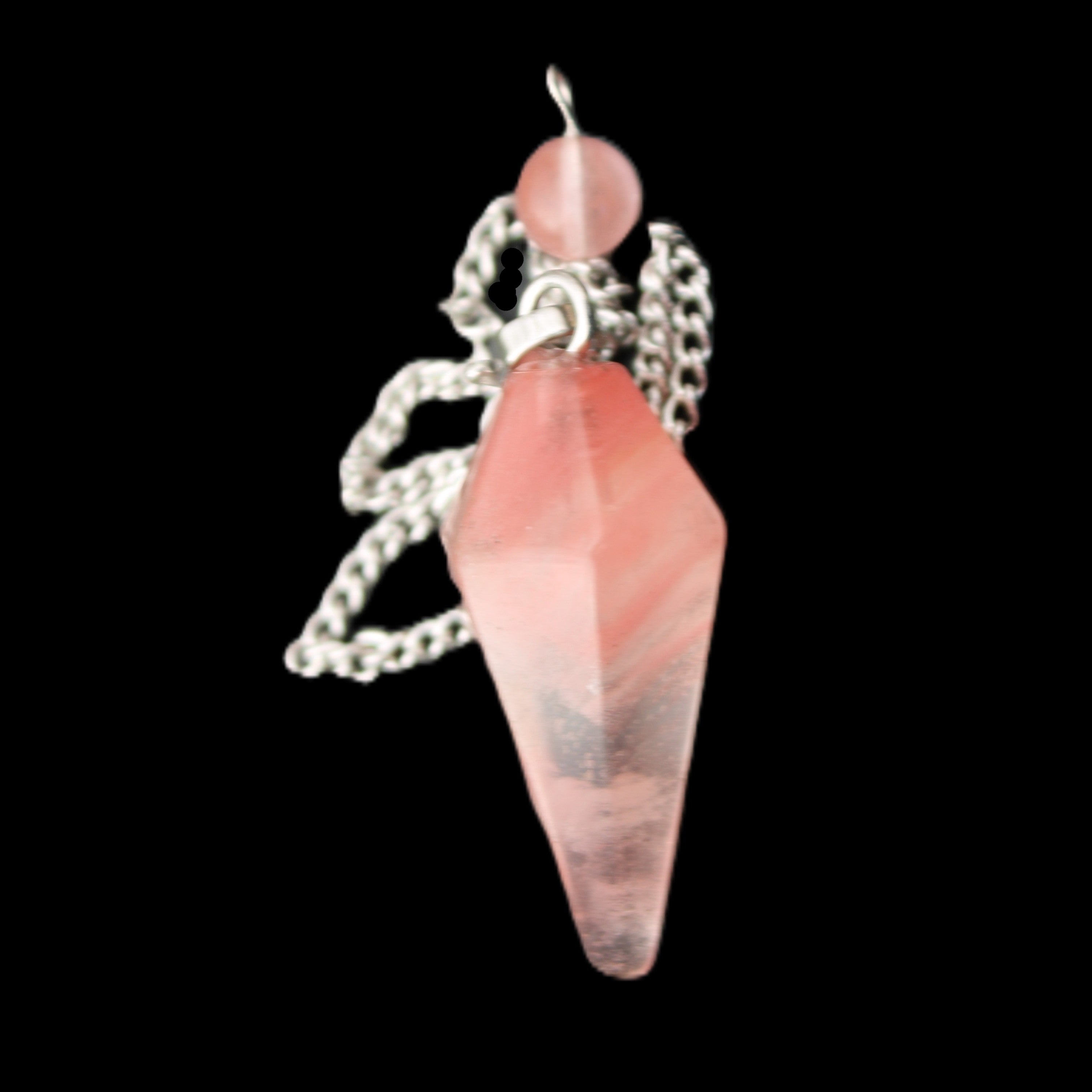 Smelted Glass pendulum 32mm 8g in sunlight - Rocks and Things Store