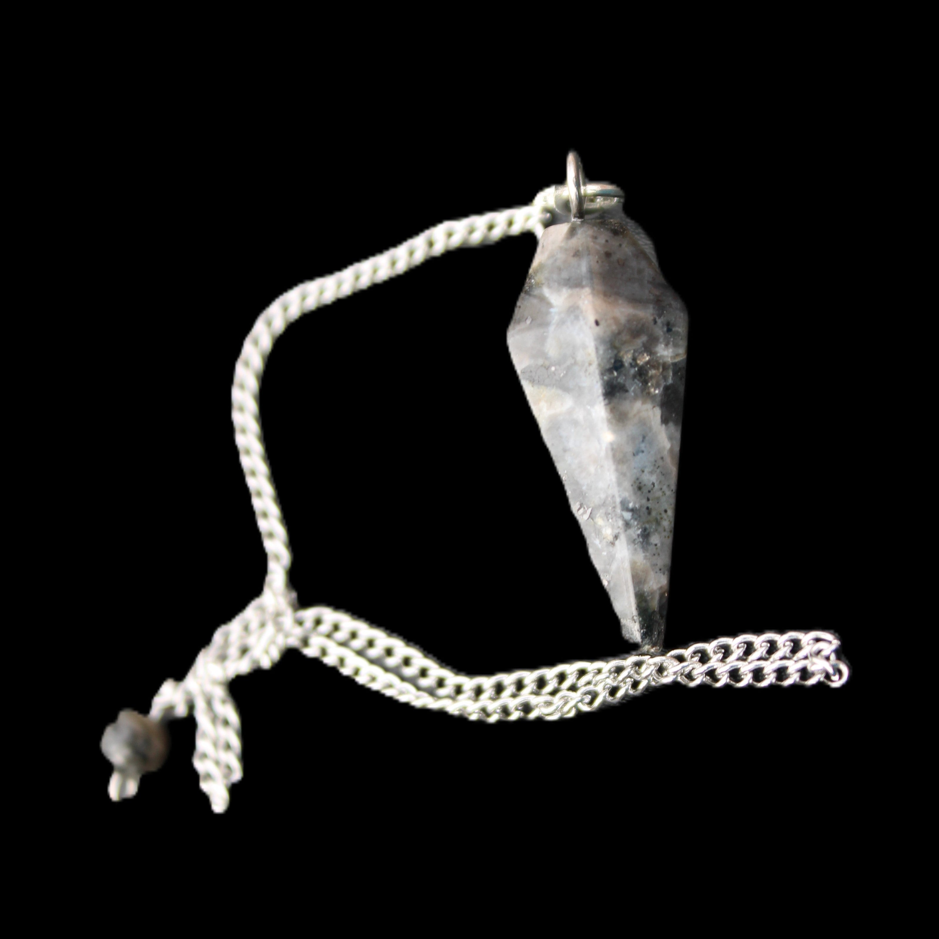 Labradorite pendulum 32mm 9g in sunlight - Rocks and Things Store
