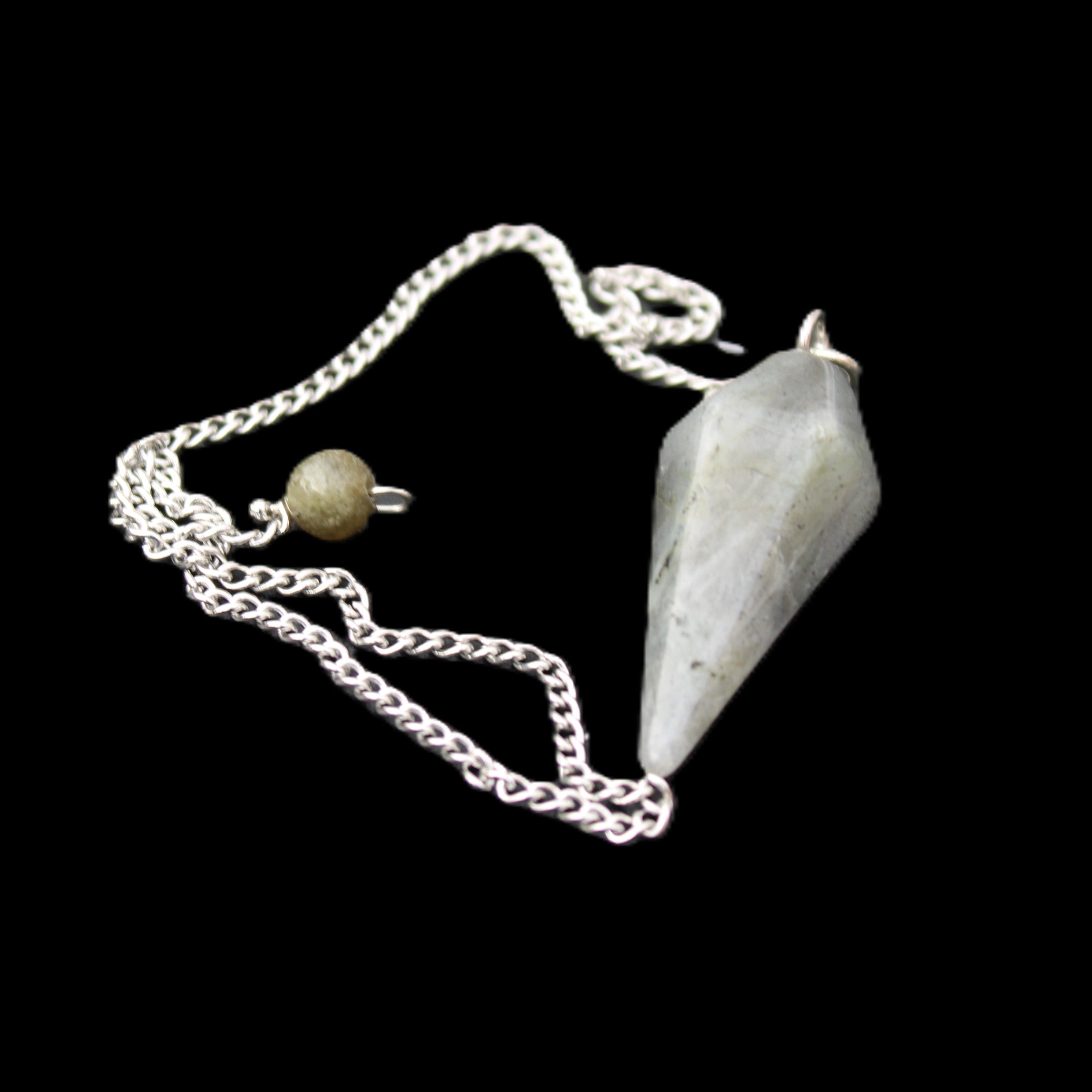 Labradorite pendulum 32mm 9g in sunlight - Rocks and Things Store