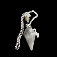 Labradorite pendulum 32mm 9g in sunlight - Rocks and Things Store