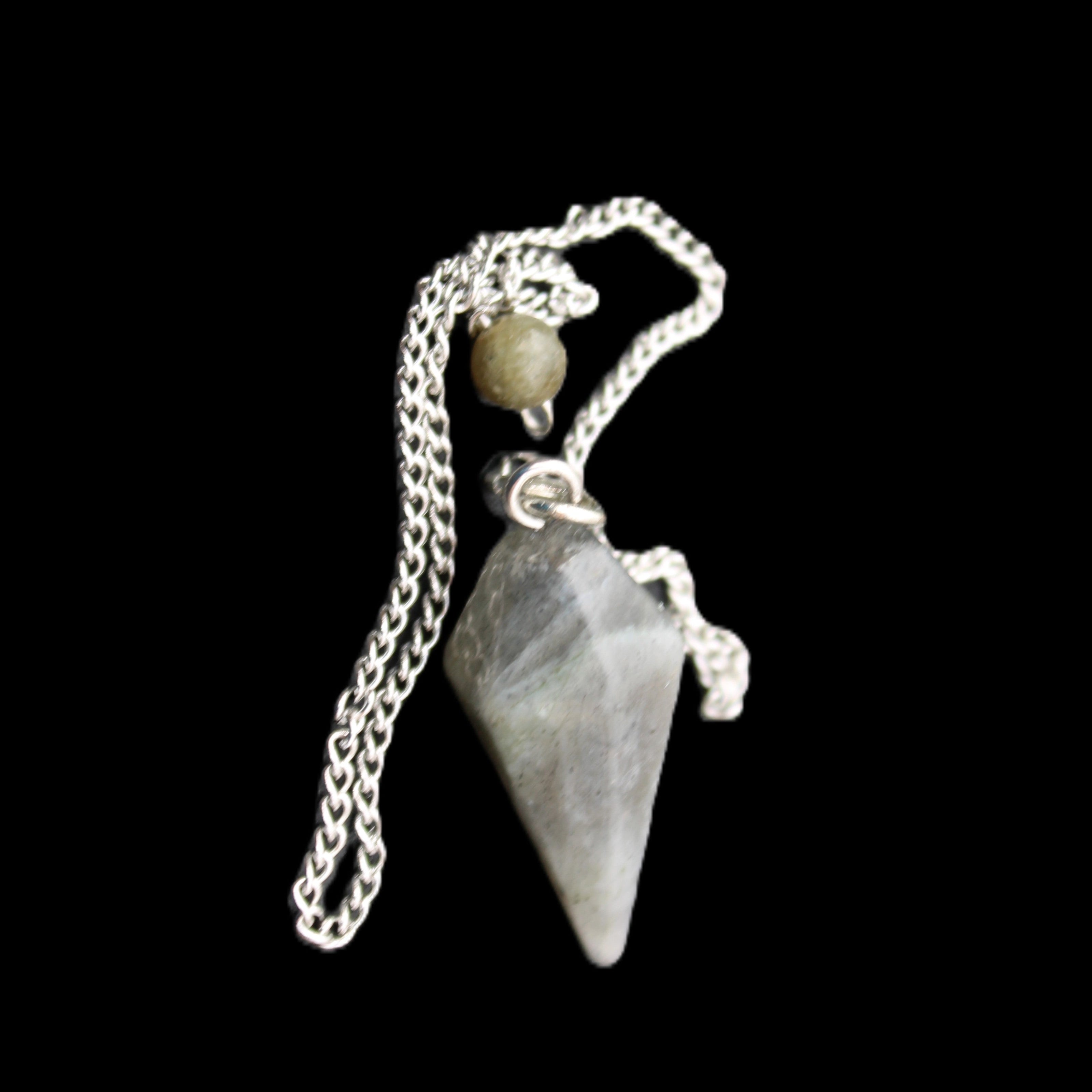 Labradorite pendulum 32mm 9g in sunlight - Rocks and Things Store