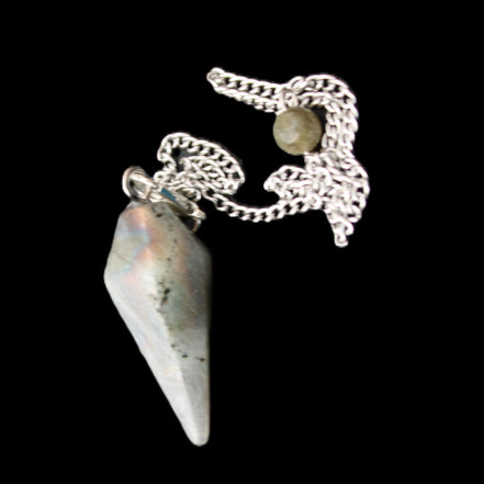 Labradorite pendulum 32mm 9g in sunlight - Rocks and Things Store