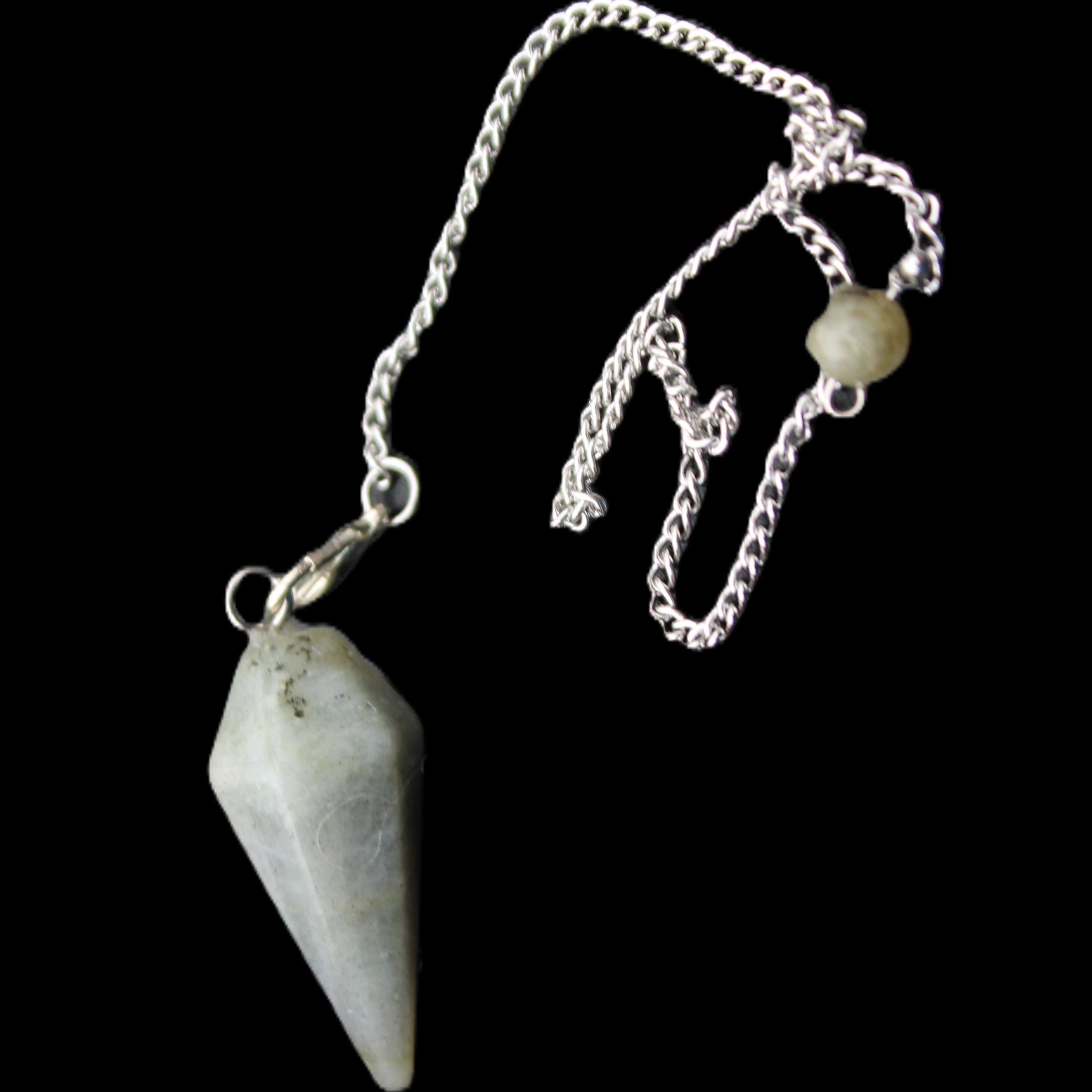 Labradorite pendulum 32mm 9g in sunlight - Rocks and Things Store