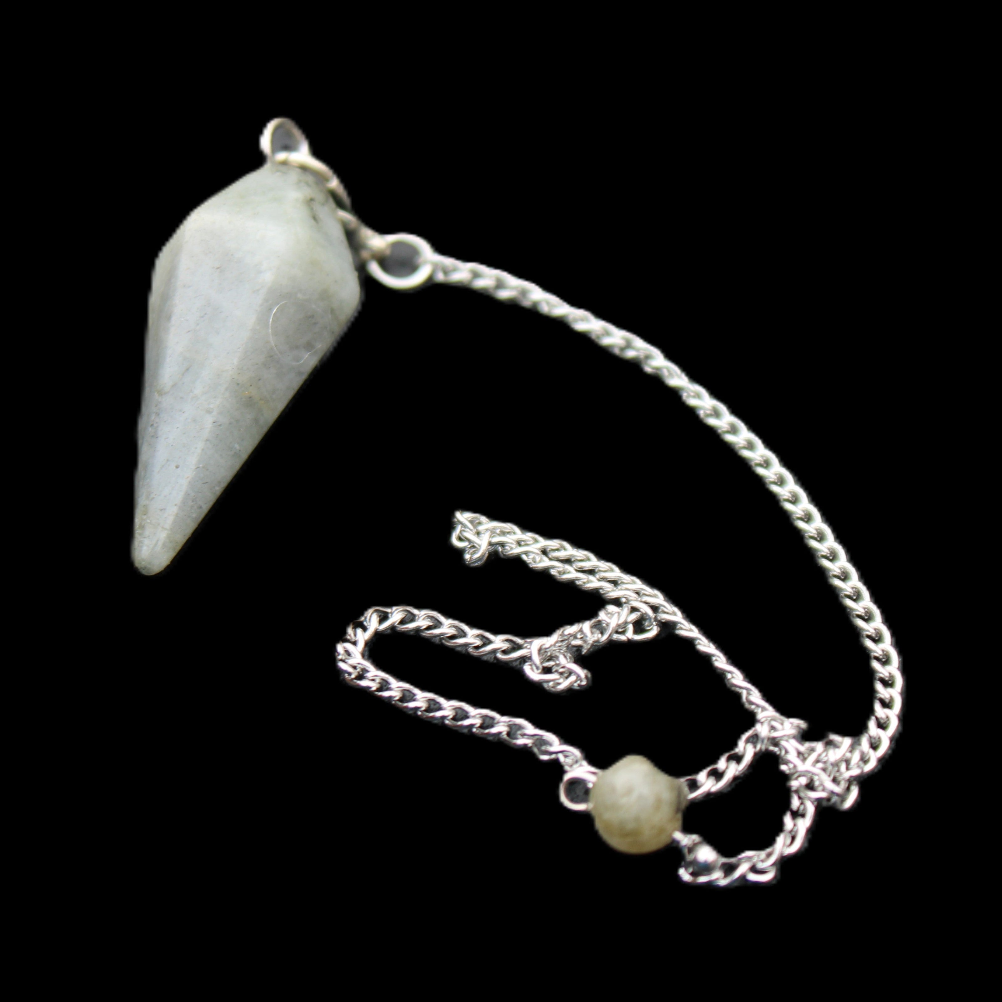 Labradorite pendulum 32mm 9g in sunlight - Rocks and Things Store