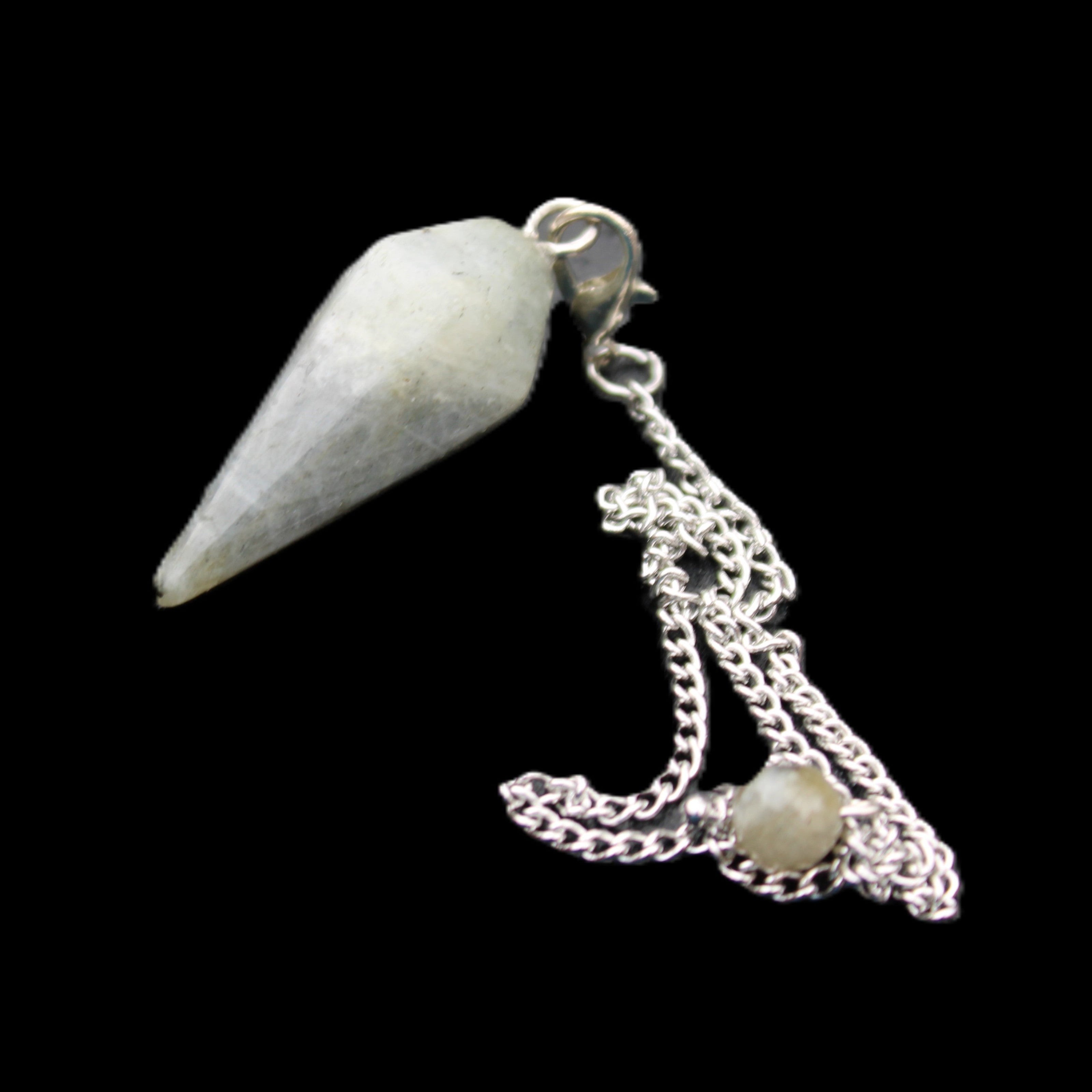 Labradorite pendulum 32mm 9g in sunlight - Rocks and Things Store