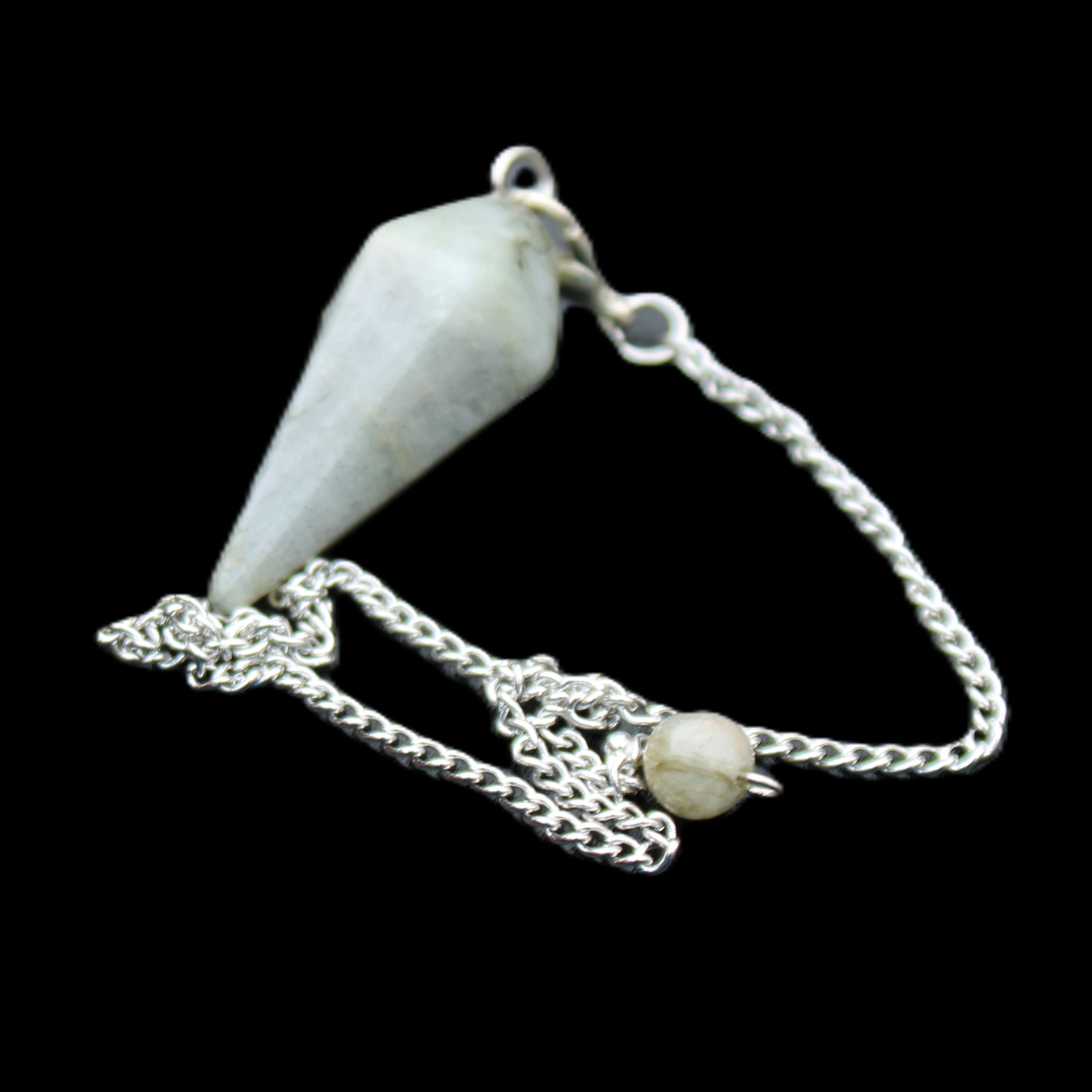 Labradorite pendulum 32mm 9g in sunlight - Rocks and Things Store