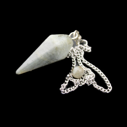 Labradorite pendulum 32mm 9g in sunlight - Rocks and Things Store
