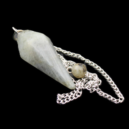 Labradorite pendulum 32mm 9g in sunlight - Rocks and Things Store