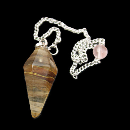 Smelted Glass pendulum 31mm 7g in sunlight - Rocks and Things Store
