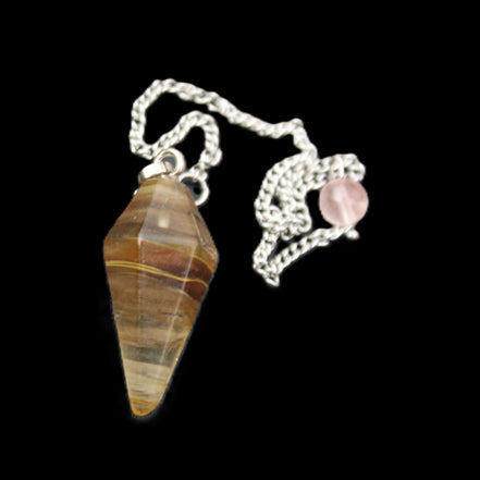 Smelted Glass pendulum 31mm 7g in sunlight - Rocks and Things Store