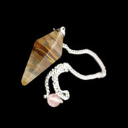 Smelted Glass pendulum 31mm 7g in sunlight - Rocks and Things Store