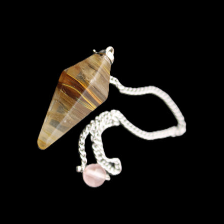 Smelted Glass pendulum 31mm 7g in sunlight - Rocks and Things Store