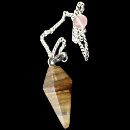 Smelted Glass pendulum 31mm 7g in sunlight - Rocks and Things Store