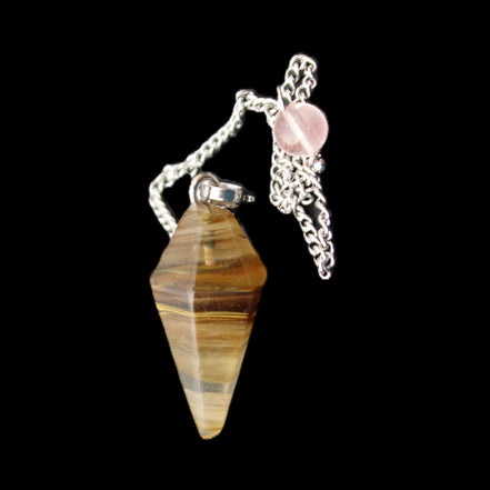 Smelted Glass pendulum 31mm 7g in sunlight - Rocks and Things Store