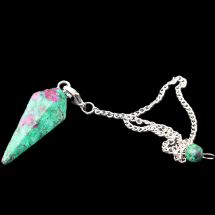 Zoisite pendulum 30mm 9g in sunlight - Rocks and Things Store