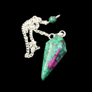 Zoisite pendulum 30mm 9g in sunlight - Rocks and Things Store