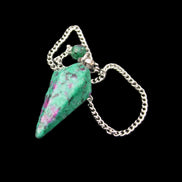 Zoisite pendulum 30mm 9g in sunlight - Rocks and Things Store