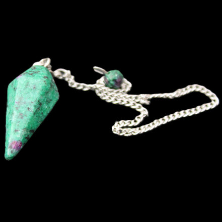Zoisite pendulum 30mm 9g in sunlight - Rocks and Things Store