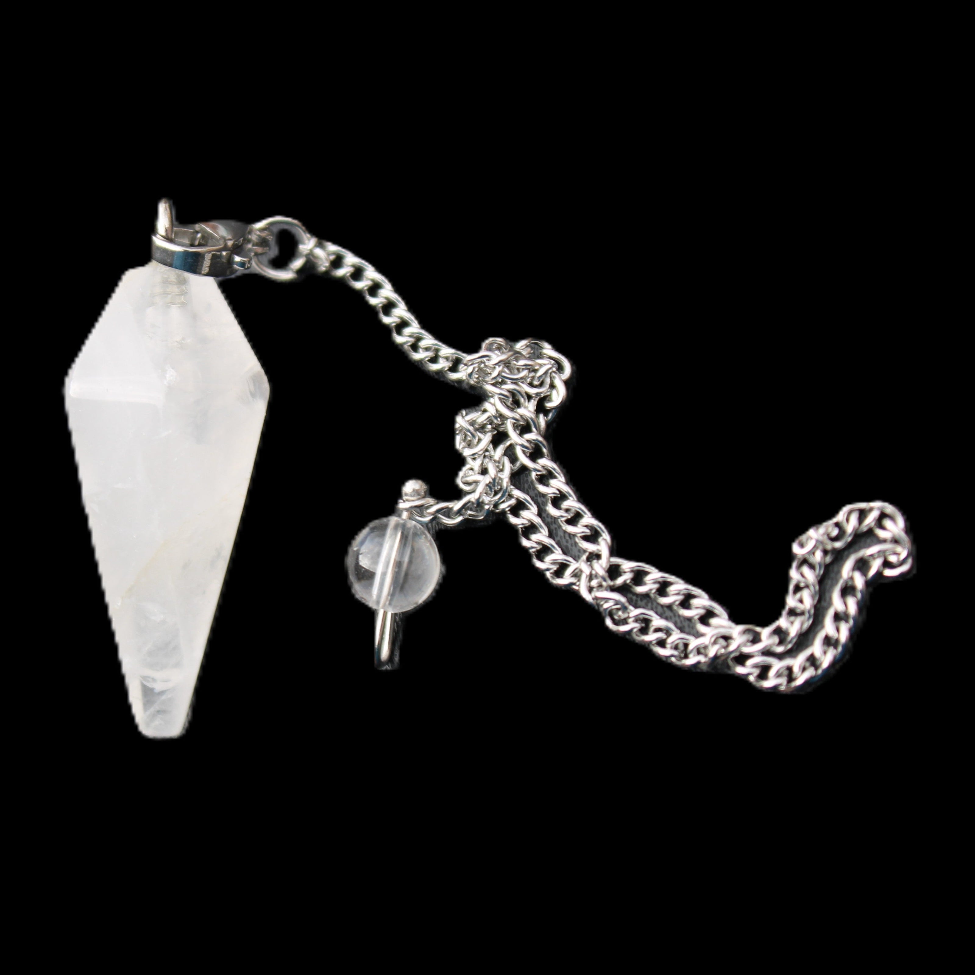 Quartz pendulum 34mm 10g in sunlight - Rocks and Things Store