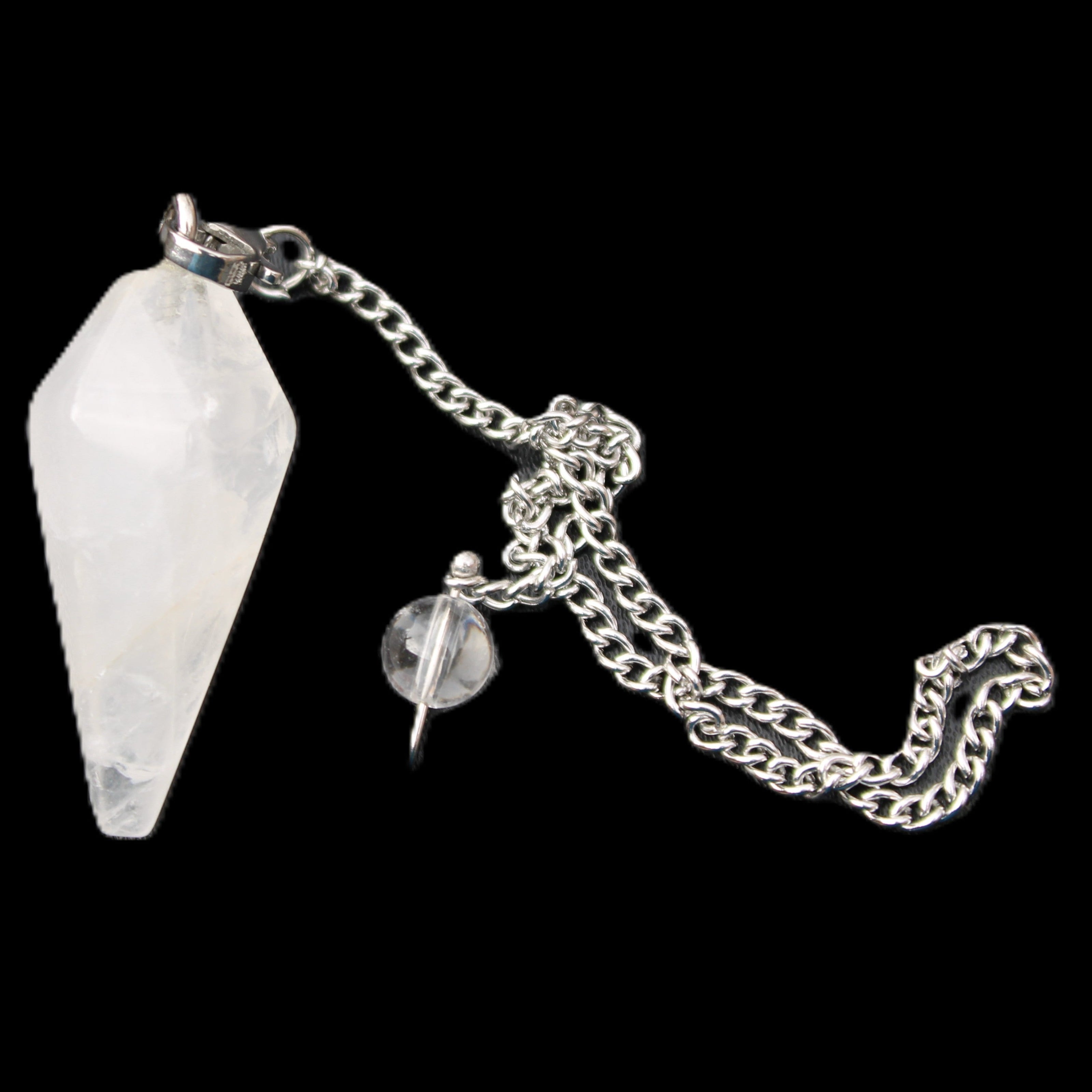 Quartz pendulum 34mm 10g in sunlight - Rocks and Things Store