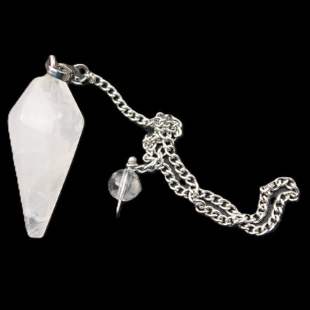Quartz pendulum 34mm 10g in sunlight - Rocks and Things Store