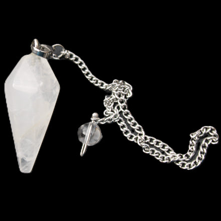 Quartz pendulum 34mm 10g in sunlight - Rocks and Things Store