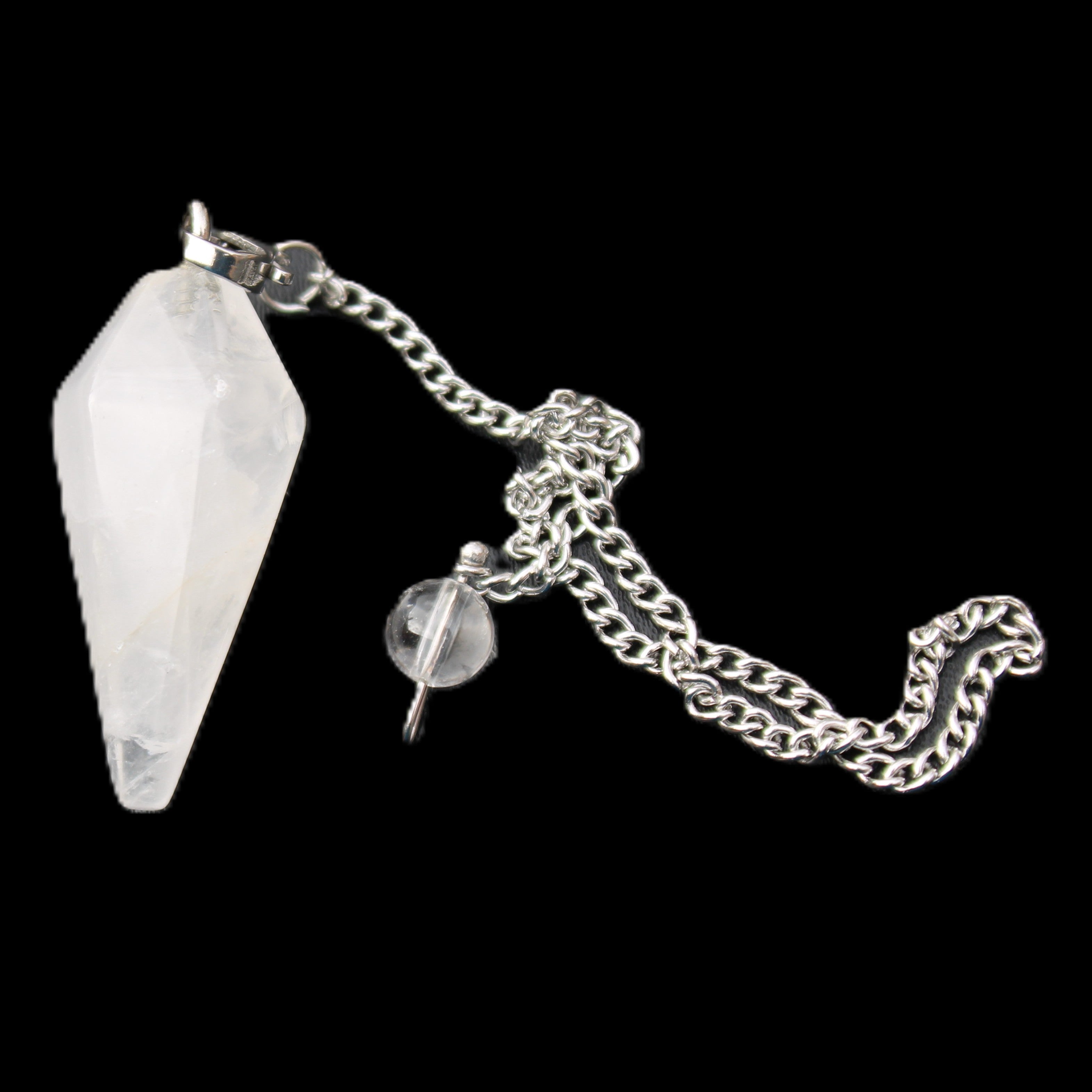 Quartz pendulum 34mm 10g in sunlight - Rocks and Things Store