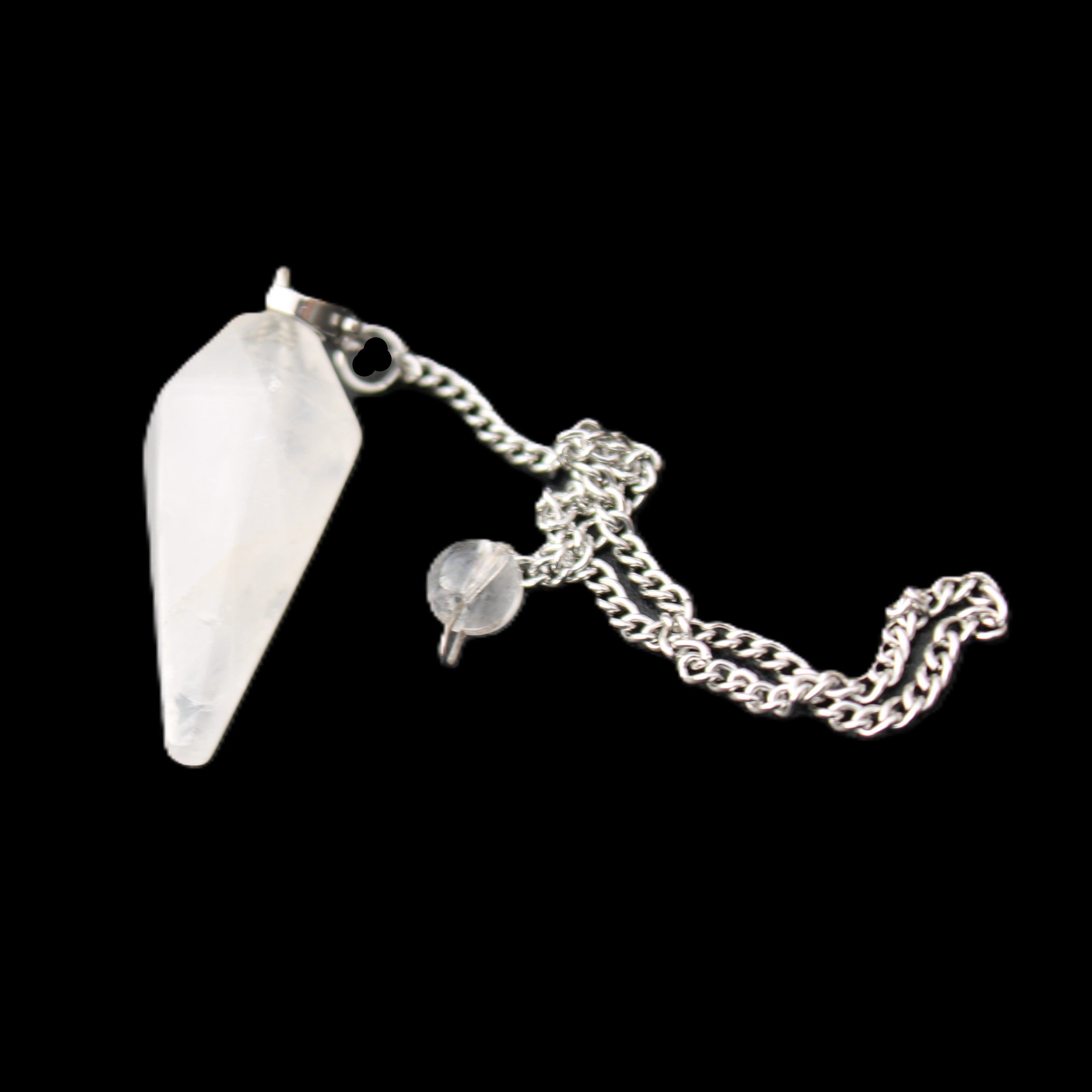 Quartz pendulum 34mm 10g in sunlight - Rocks and Things Store