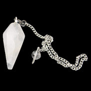 Quartz pendulum 34mm 10g in sunlight - Rocks and Things Store