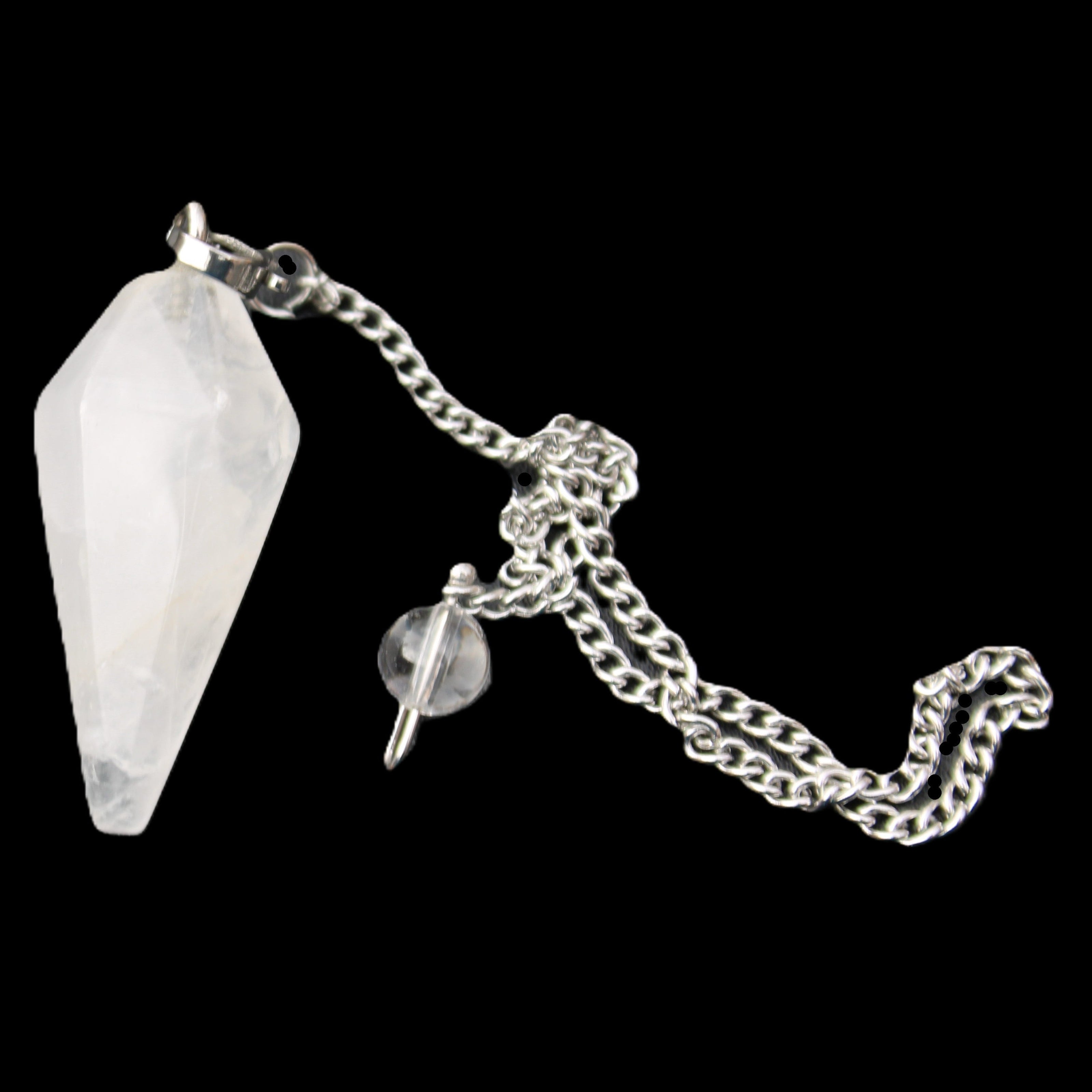 Quartz pendulum 34mm 10g in sunlight - Rocks and Things Store