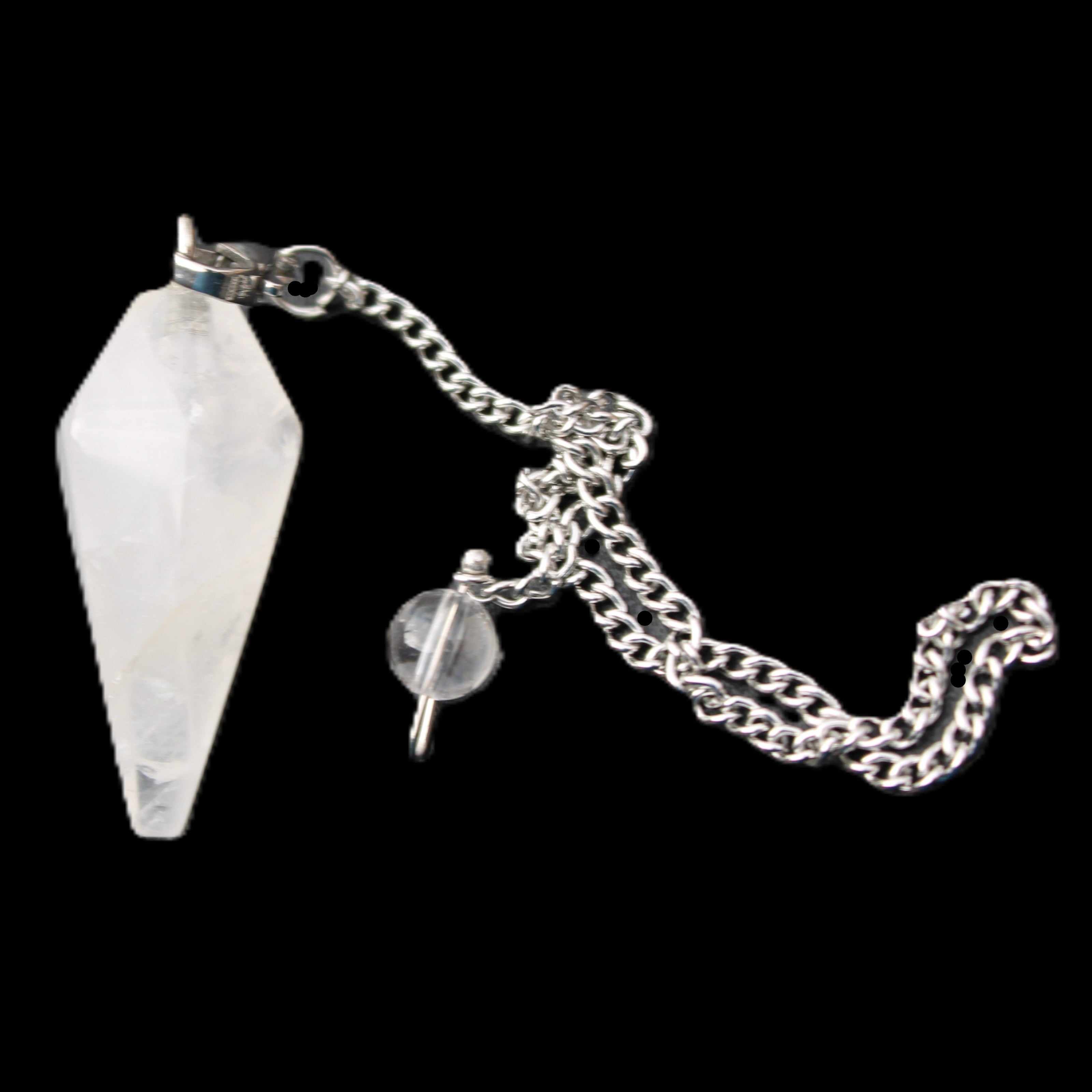 Quartz pendulum 34mm 10g in sunlight - Rocks and Things Store