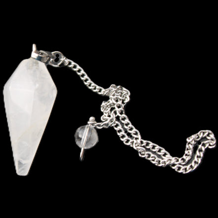 Quartz pendulum 34mm 10g in sunlight - Rocks and Things Store