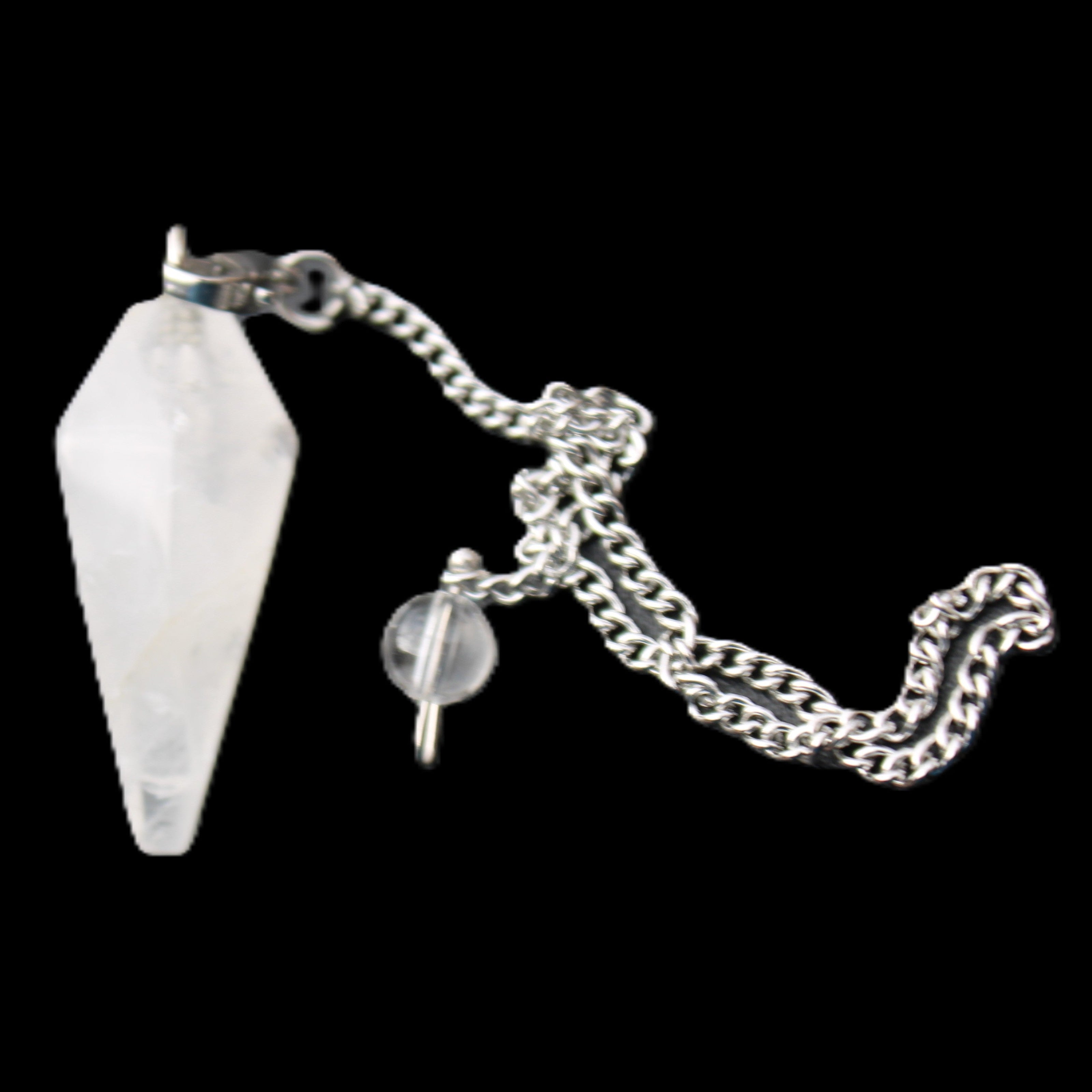 Quartz pendulum 34mm 10g in sunlight - Rocks and Things Store