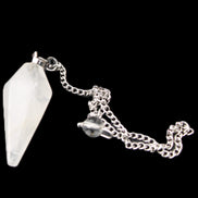 Quartz pendulum 34mm 10g in sunlight - Rocks and Things Store