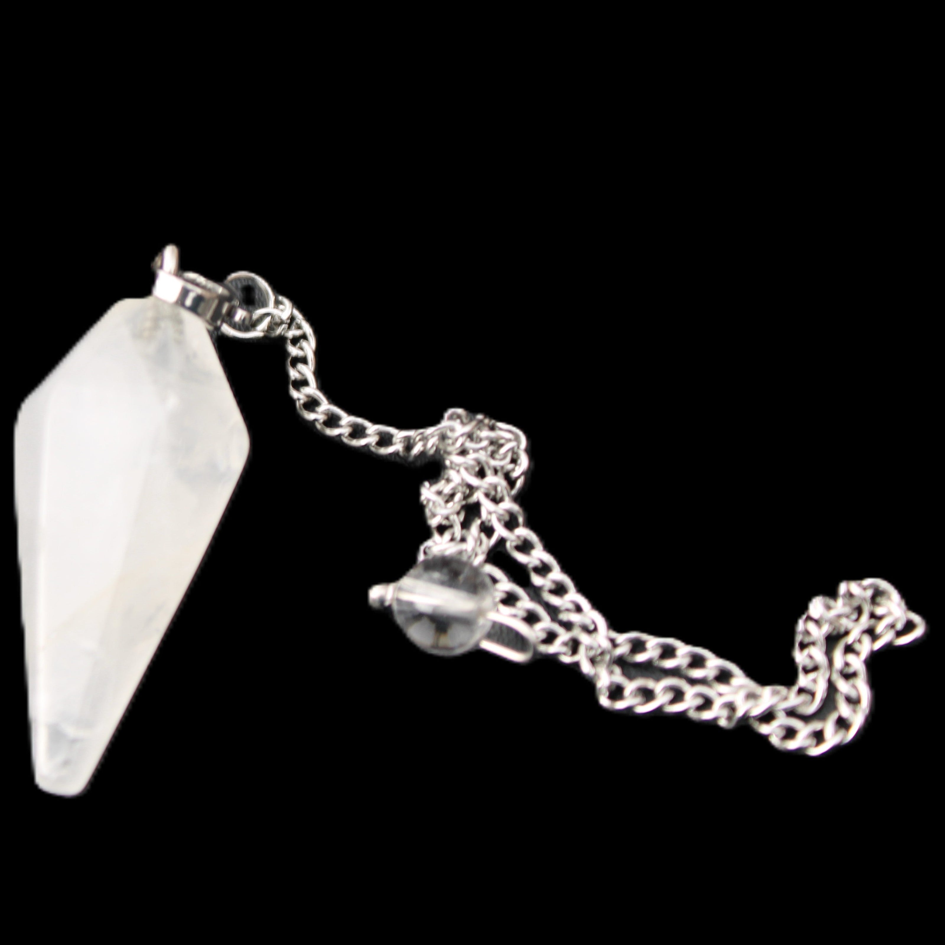 Quartz pendulum 34mm 10g in sunlight - Rocks and Things Store