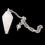 Quartz pendulum 34mm 10g in sunlight - Rocks and Things Store
