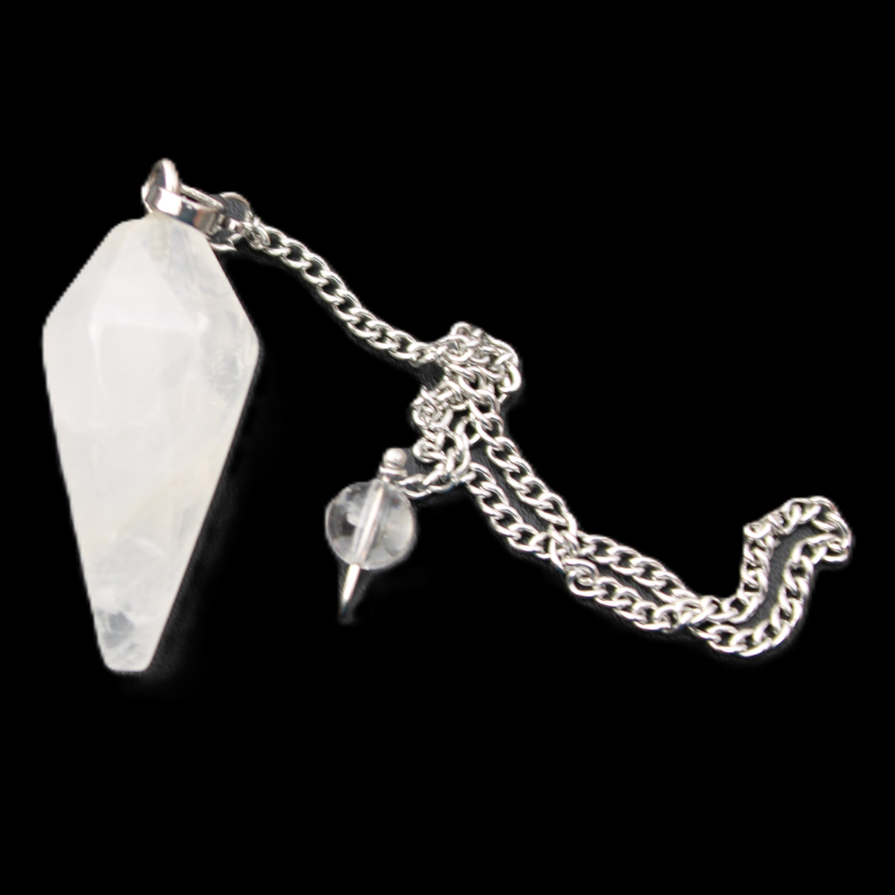 Quartz pendulum 34mm 10g in sunlight - Rocks and Things Store