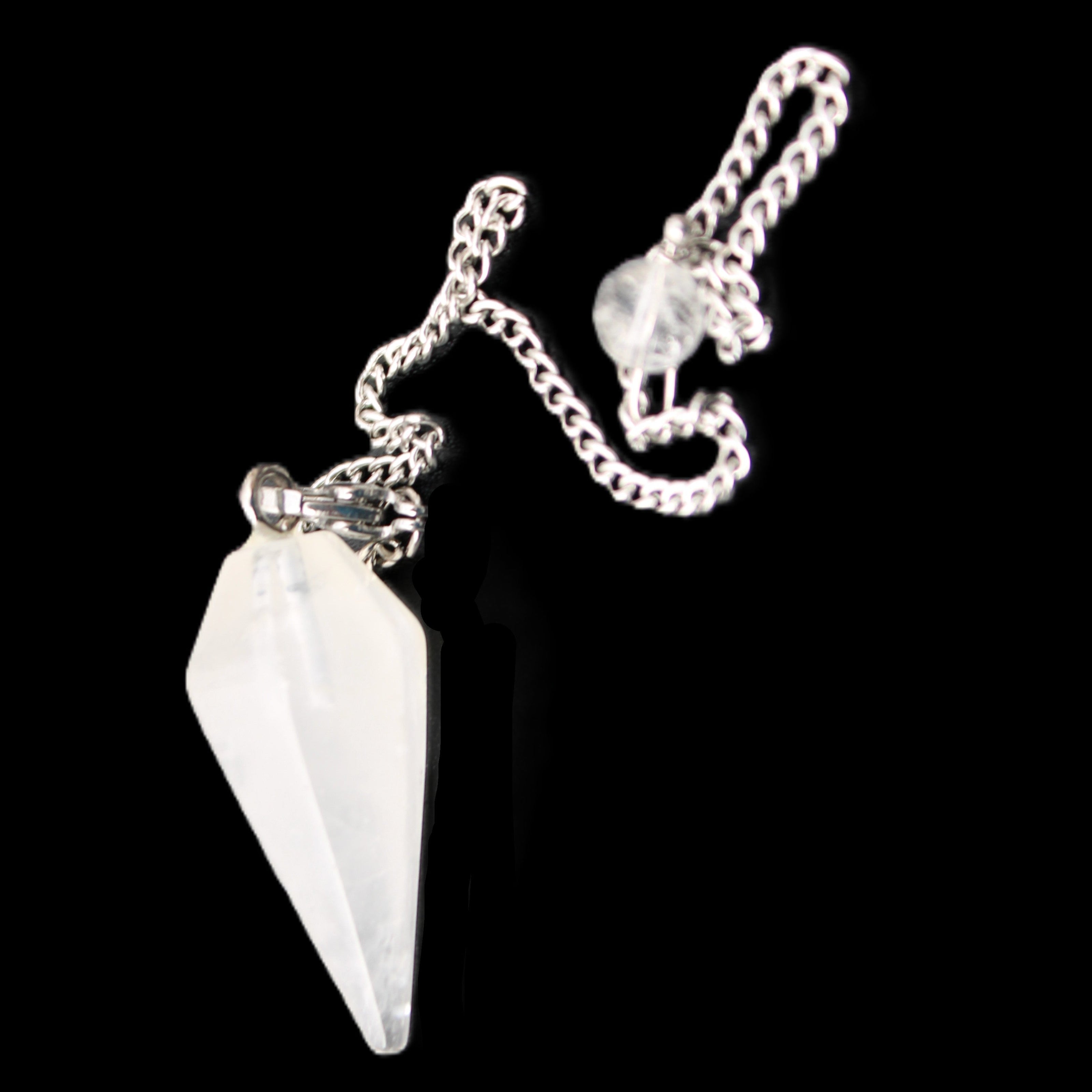 Quartz pendulum 34mm 10g in sunlight - Rocks and Things Store