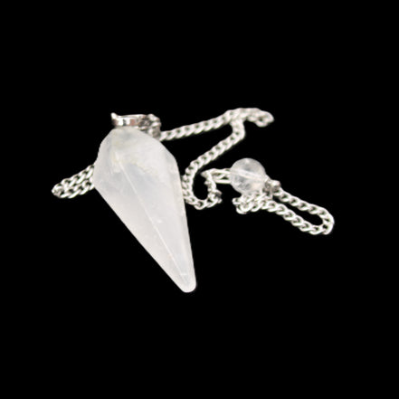 Quartz pendulum 34mm 10g in sunlight - Rocks and Things Store