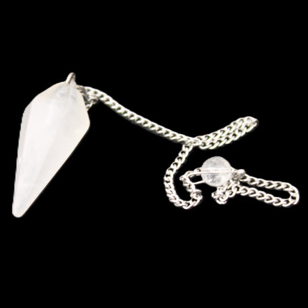Quartz pendulum 34mm 10g in sunlight - Rocks and Things Store