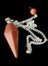 Goldstone pendulum 33mm 8g in sunlight - Rocks and Things Store