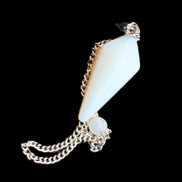 Opalite pendulum 32mm 8g in sunlight - Rocks and Things Store