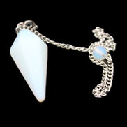 Opalite pendulum 32mm 8g in sunlight - Rocks and Things Store