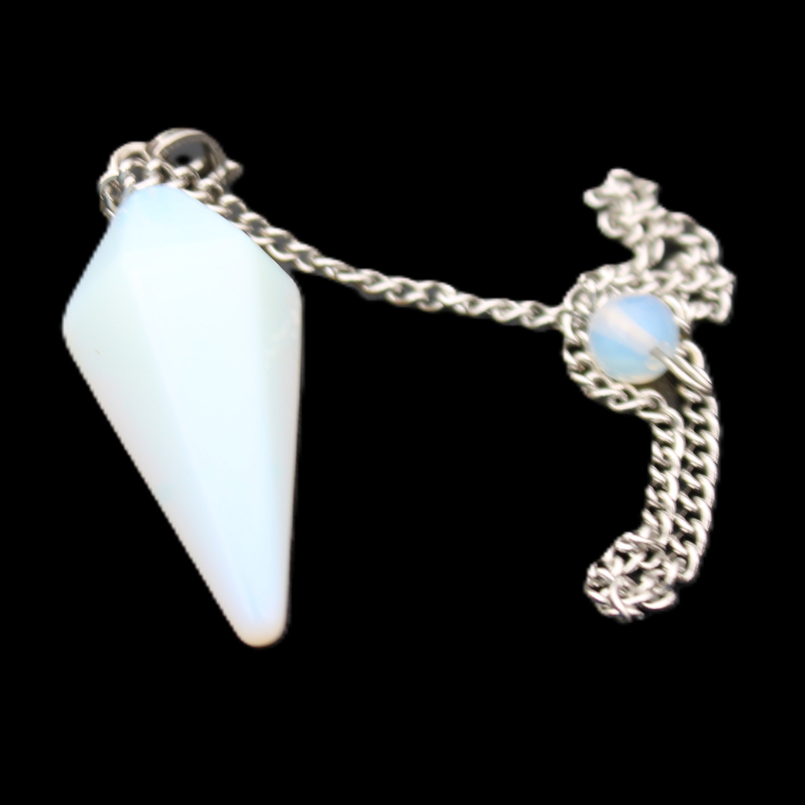 Opalite pendulum 32mm 8g in sunlight - Rocks and Things Store