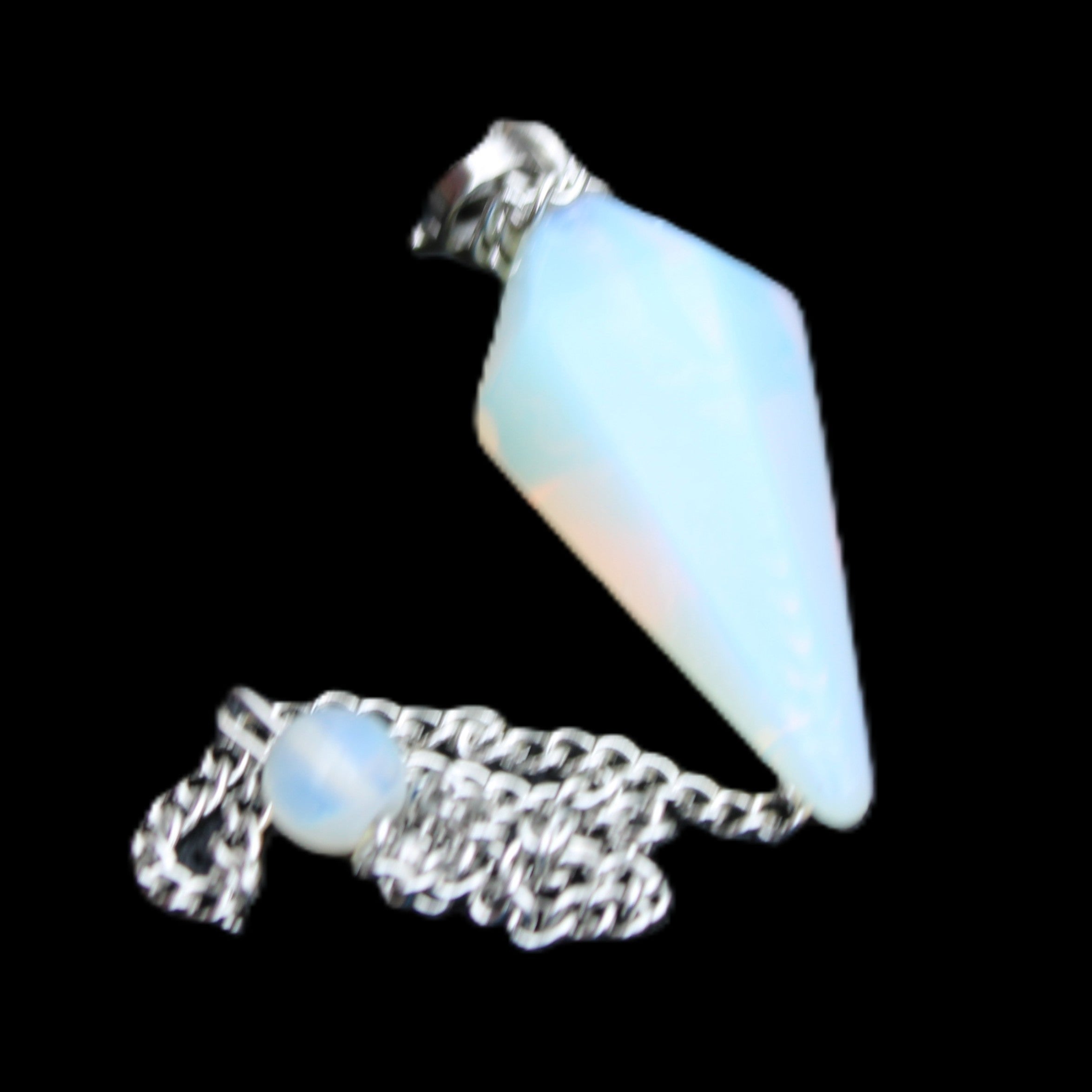 Opalite pendulum 32mm 8g in sunlight - Rocks and Things Store