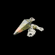 Unakite pendulum 33mm 10g in sunlight - Rocks and Things Store